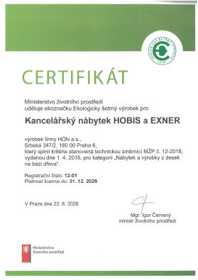 Ekologicky šetrný výrobek