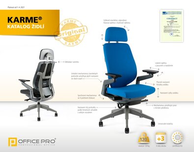 Katalog kancelářských židlí KARME