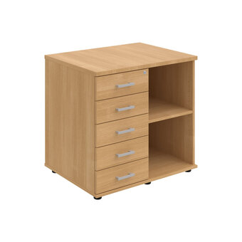 Přídavná kancelářská skříň SPKZ 3 80 60 L P